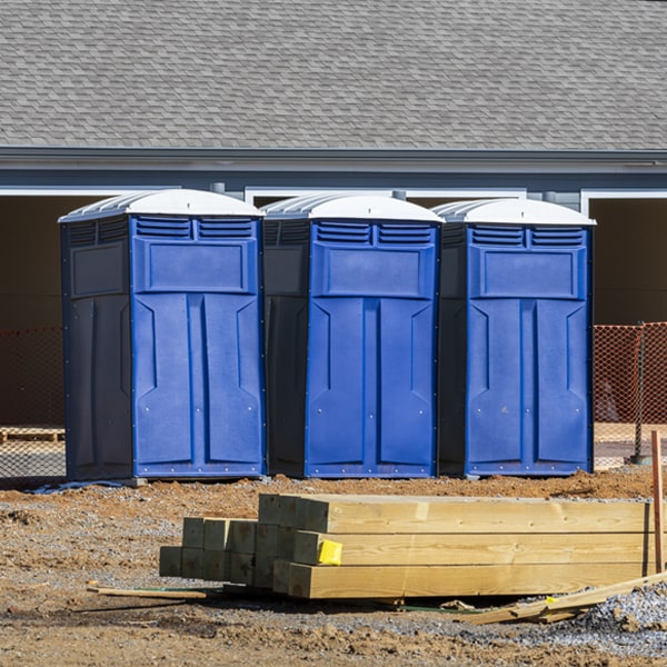 are there any restrictions on where i can place the portable restrooms during my rental period in Canton NY